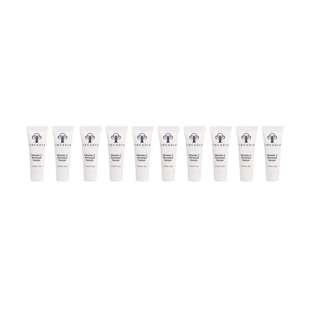 Vitamin C Reversal Serum 10 pack, 3 mL samples for anti-aging and hydration.