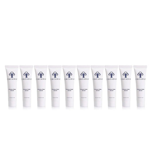 Chrono-Calm Serum 10 pack, 3 mL samples for soothing irritated skin.