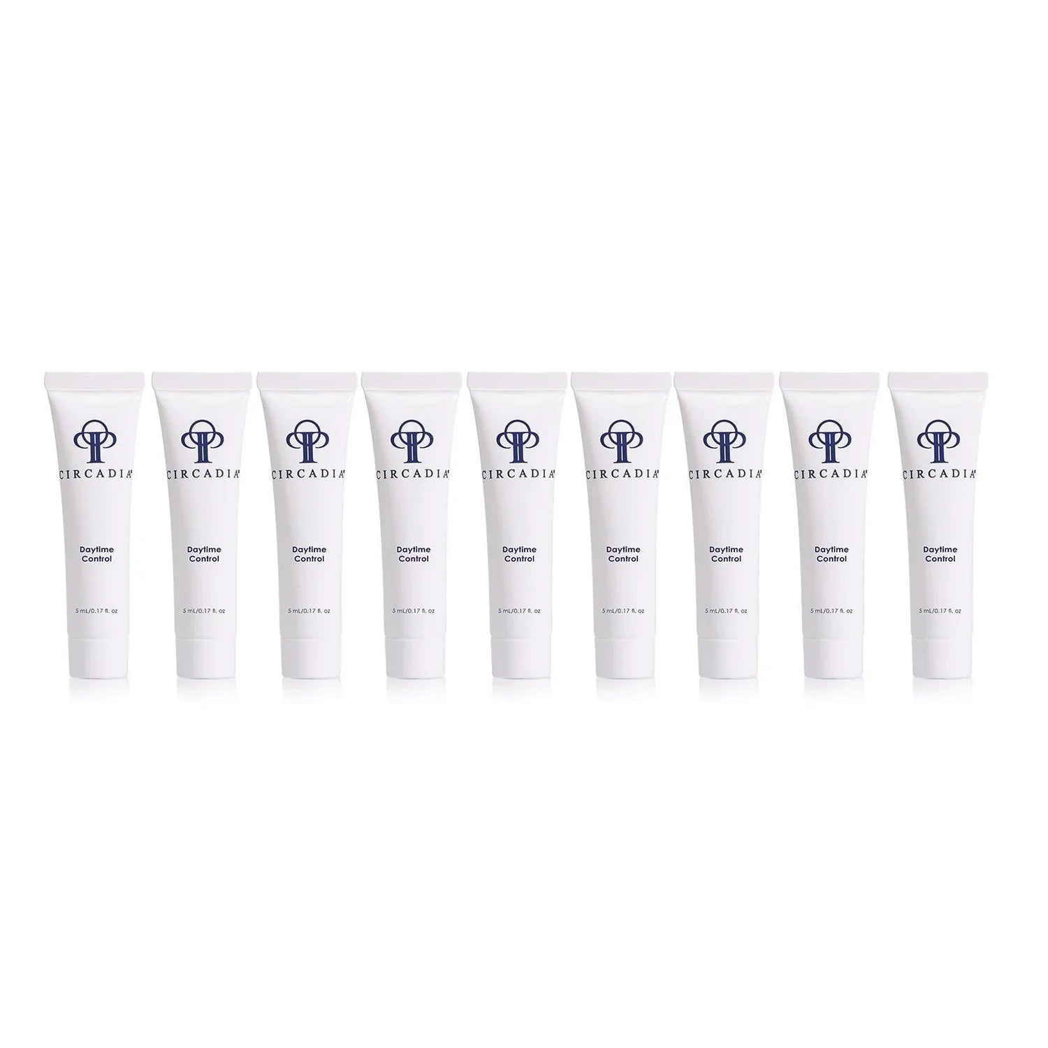 Daytime Control 10-pack moisturizing lotion tubes, 5 mL each.