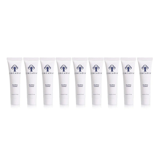 Daytime Control 10-pack moisturizing lotion tubes, 5 mL each.