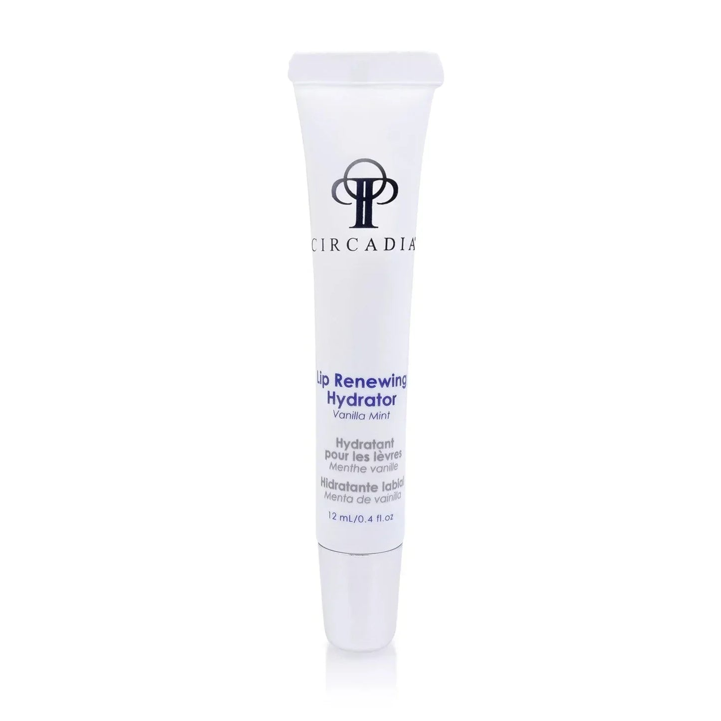 Lip Renewing Hydrator – Vanilla Mint, 12mL tube by Circadia for plumping and hydrating lips.