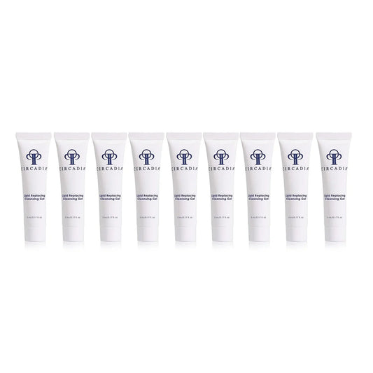 Lipid Replacing Cleansing Gel 10-pack sample, 5 mL each, for normal and slightly oily skin.