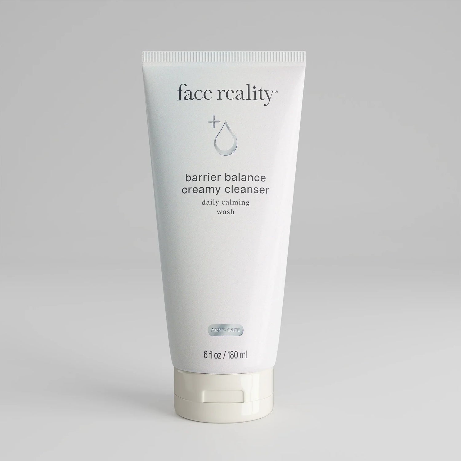 Barrier Balance Creamy Cleanser tube for acne-prone skin care.