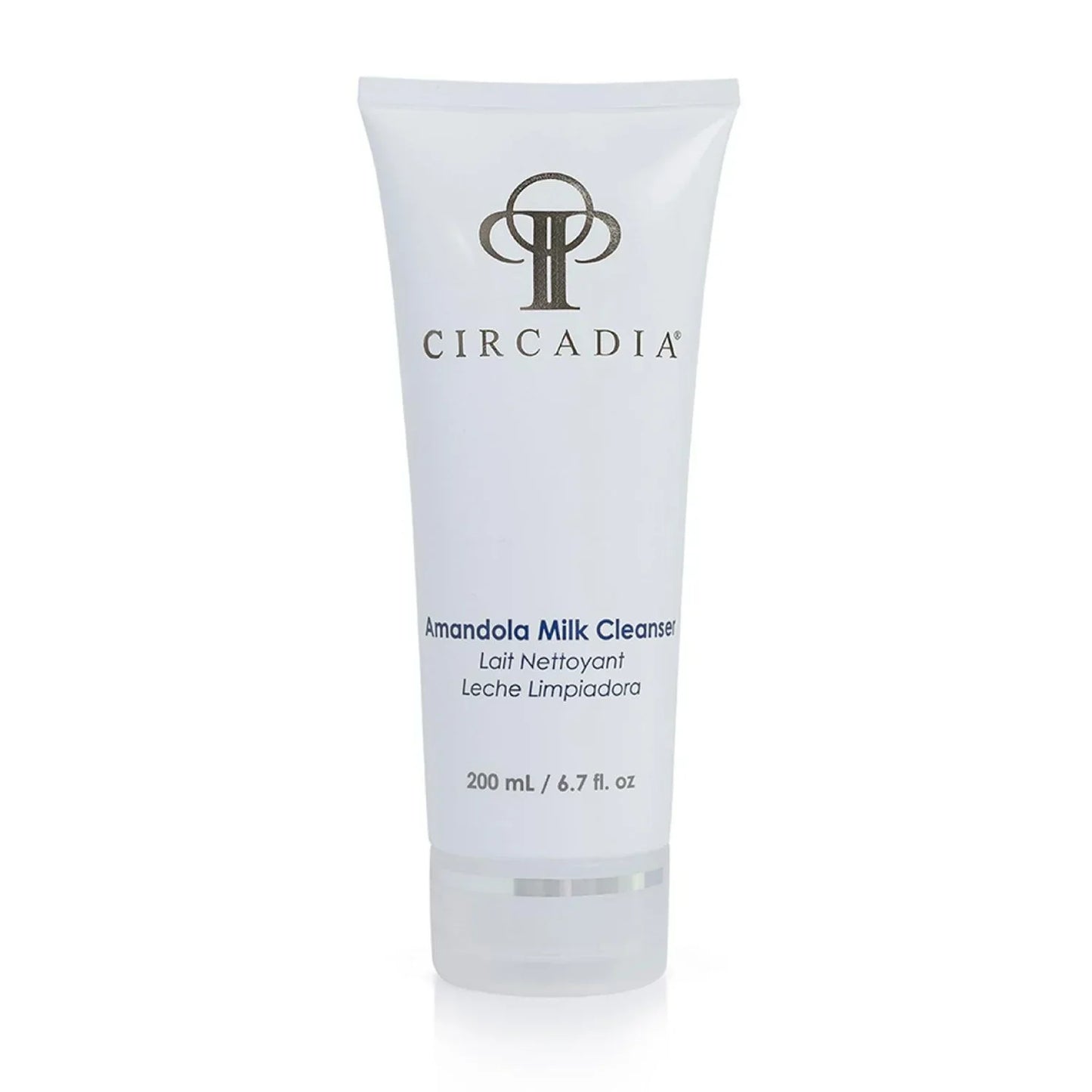 Amandola Milk Cleanser 8 oz bottle with lactic and mandelic acids for gentle exfoliation and hydration.