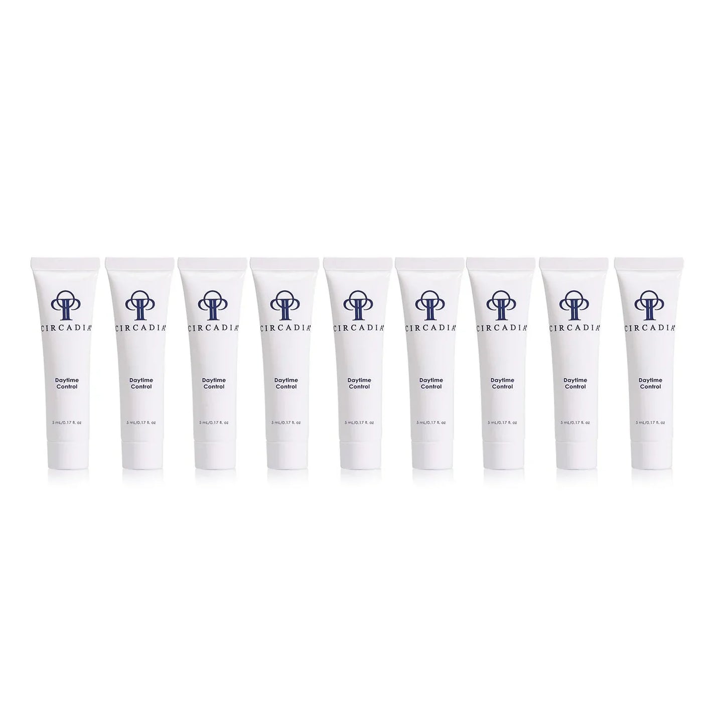 Daytime Control 10-pack moisturizing lotion tubes, 5 mL each.